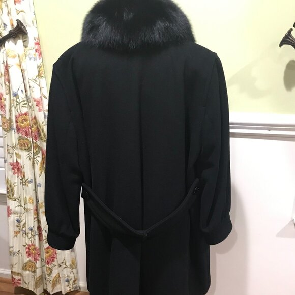 Yve Saint Laurent Vintage cashmere/wool fur coat (preowned) - Picture 3 of 13